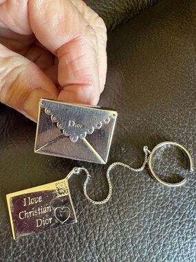 Authentic DIOR, The Love Letter Ring. By, John Galliano an ICONIC Designer. RARE